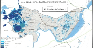 100-year storm projected flooding in 2070